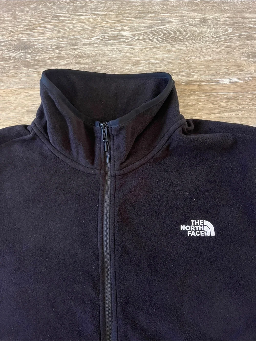 The North Face Men’s Circular Design Full Zip Fleece Jacket Black Size XL
